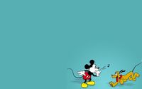 Mickey playing with Pluto wallpaper 1920x1200 jpg
