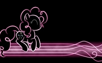 Pinkie Pie floating above a neon path - My Little Pony wallpaper 1920x1080 jpg