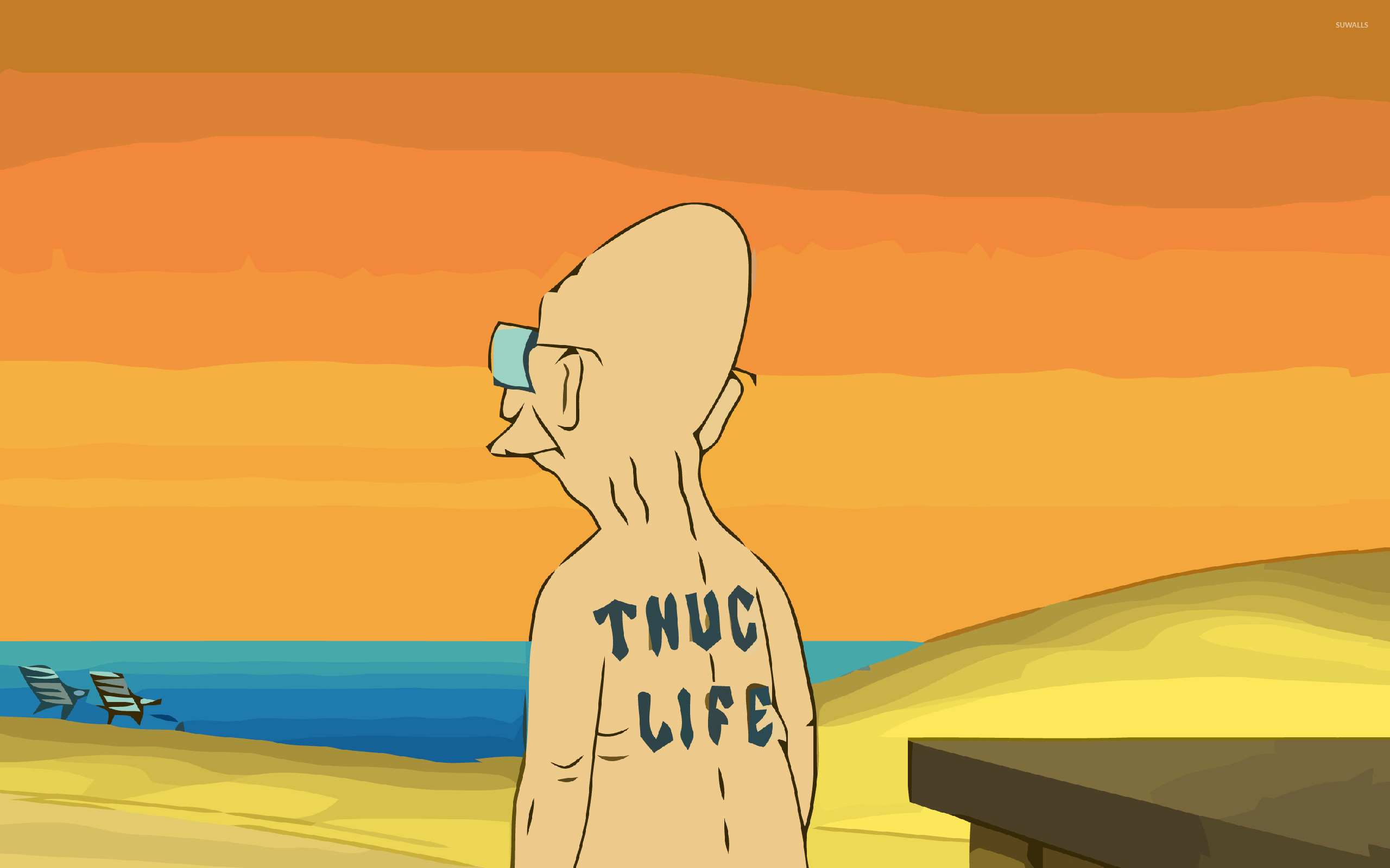 Professor Farnsworth Thug Life wallpaper - Cartoon wallpapers - #14398
