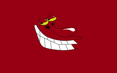 Red Guy - Cow and Chicken wallpaper
