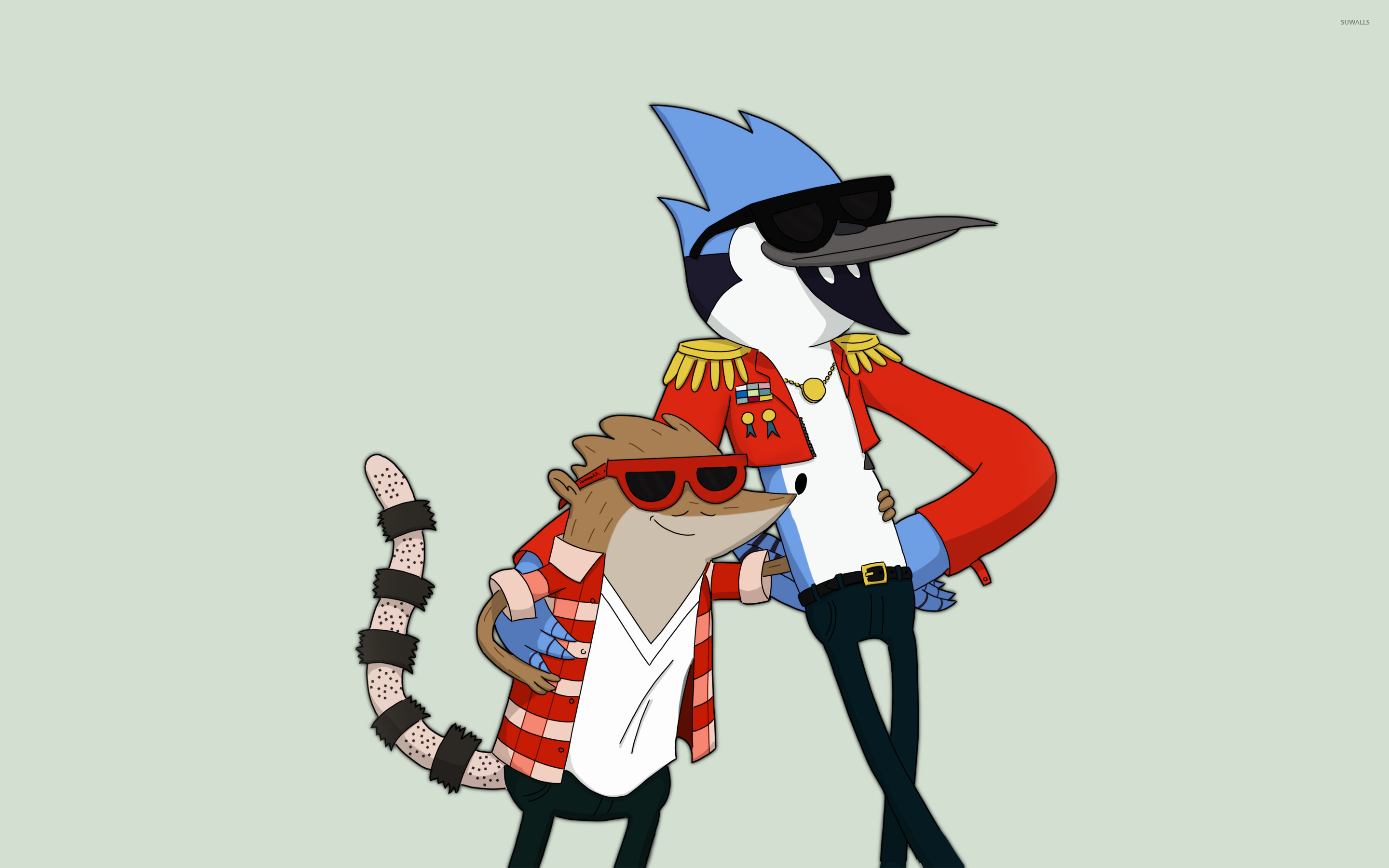 Rigby and Mordecai - Regular Show jpg 2880x1800. 
