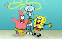 SpongeBob, Patrick and Squidward wallpaper 2560x1600 jpg
