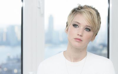 Jennifer Lawrence at the interview wallpaper