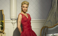 Samaire Armstrong with red dress wallpaper 1920x1080 jpg