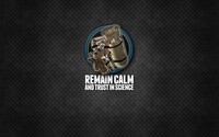 Remain calm and trust in science wallpaper 2560x1600 jpg