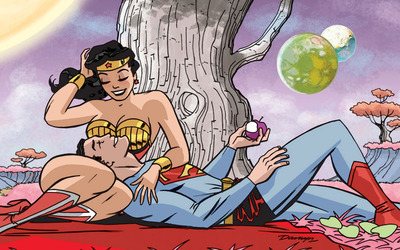 Superman and Wonder Woman wallpaper