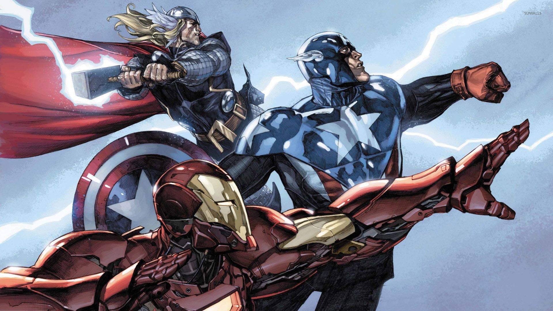 Thor, Captain America and Iron Man wallpaper - Comic wallpapers - #29376