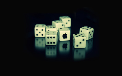 Apple dice wallpaper