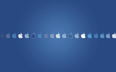 Apple logos wallpaper