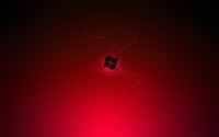 Black Windows 7 on red sparks wallpaper 1920x1200 jpg