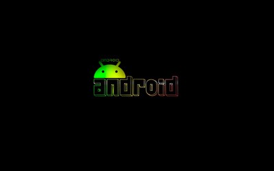 Colorful lit android wallpaper