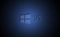 Glass Windows 10 on a blue grid wallpaper 3840x2160 jpg