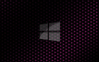 Glass Windows 10 on pink cube pattern wallpaper 3840x2160 jpg