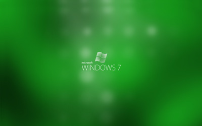 Green Microsoft Windows 7 wallpaper