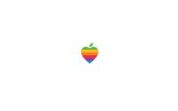 Heart shaped Apple logo wallpaper 2880x1800 jpg