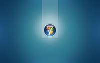 Light Windows 7 logo in a circle wallpaper 1920x1200 jpg
