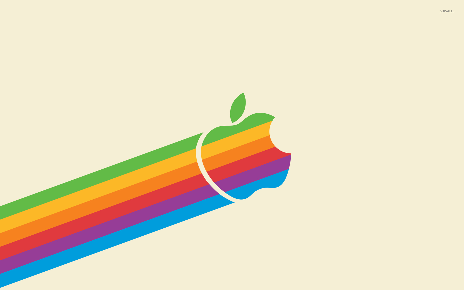 Rainbow Apple logo wallpaper - Computer wallpapers - #54047