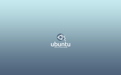 White Ubuntu logo [2] wallpaper