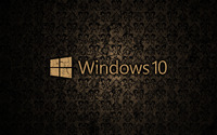 Windows 10 text logo on a cracked wall wallpaper 2560x1600 jpg