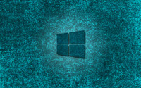 Windows 10 transparent logo on blue stained glass wallpaper 2560x1600 jpg