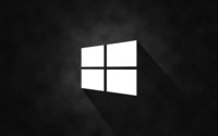 Windows 10 simple white logo on black wallpaper 2880x1800 jpg