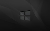 Windows 10 transparent logo on black waves wallpaper 1920x1200 jpg