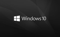 Windows 10 text logo on black waves wallpaper 1920x1200 jpg