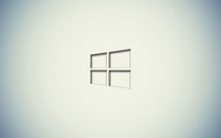 Windows 10 transparent logo on a white wall wallpaper 2560x1600 jpg