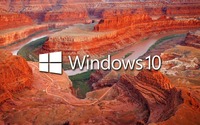Windows 10 in the canyon white text logo wallpaper 1920x1080 jpg