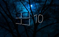 Windows 10 in the cloudy night [5] wallpaper 1920x1080 jpg