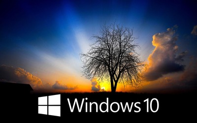 Windows 10 in the twilight [4] Wallpaper