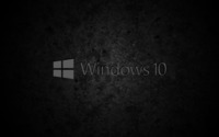 Windows 10  gray text logo on concrete wallpaper 3840x2160 jpg