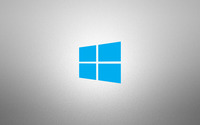Windows 10 simple blue logo on grainy gray wallpaper 3840x2160 jpg