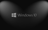 Windows 10 gray text logo on hexagon pattern wallpaper 3840x2160 jpg