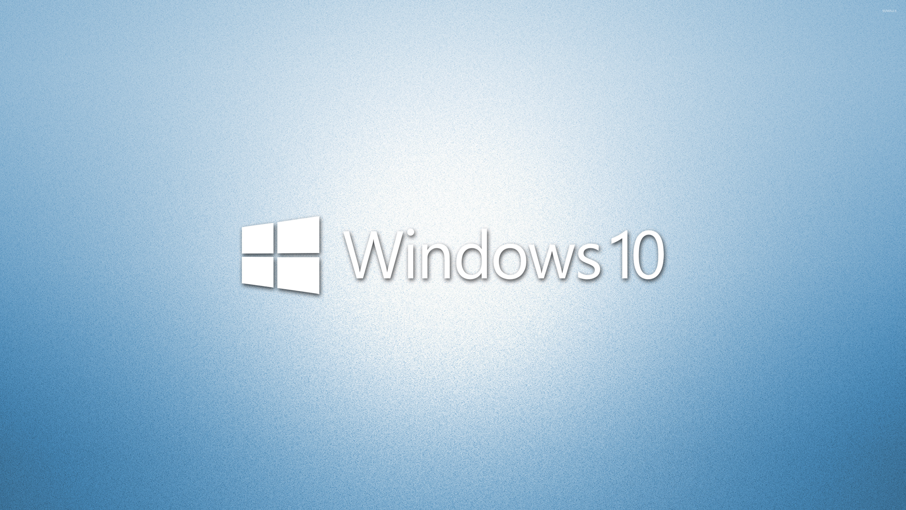 Windows 10 White Text Logo On Light Blue 2 Wallpaper Computer Wallpapers