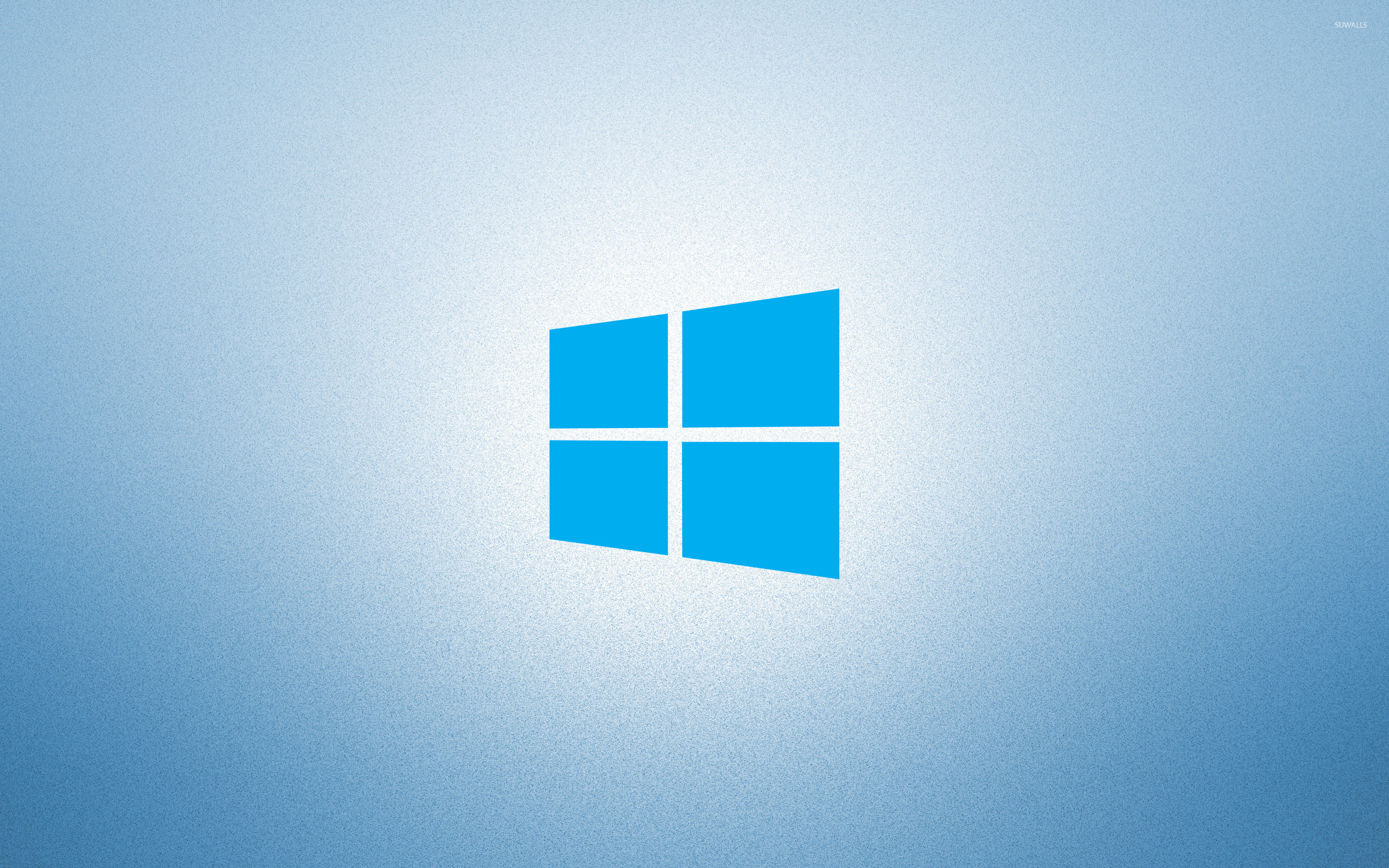 Windows 10 on light blue simple blue logo wallpaper - Computer ...