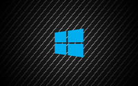 Windows 10 simple blue logo on metal wallpaper 3840x2160 jpg