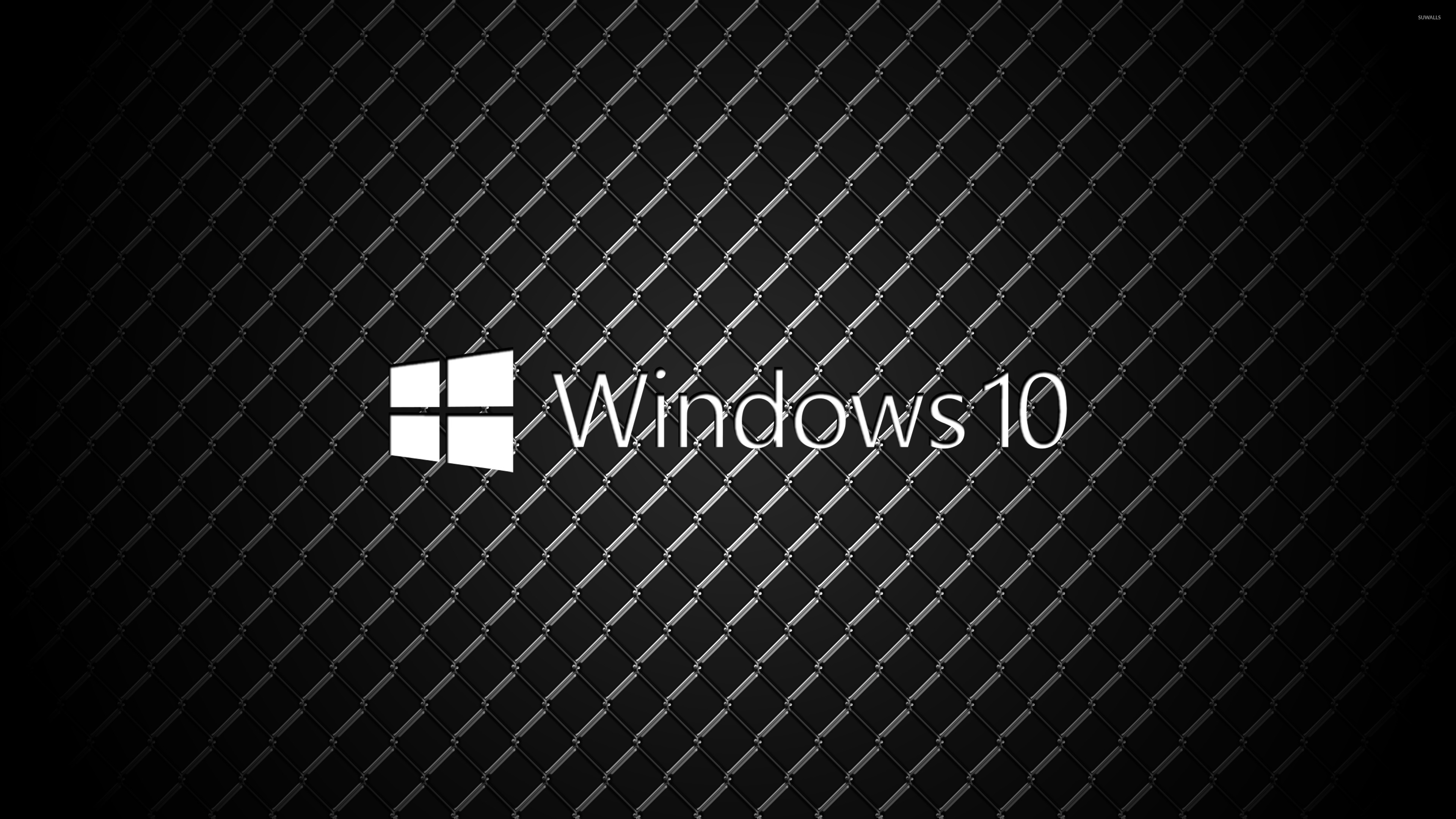 Windows 10 On Metal White Text Logo Wallpaper Computer Wallpapers