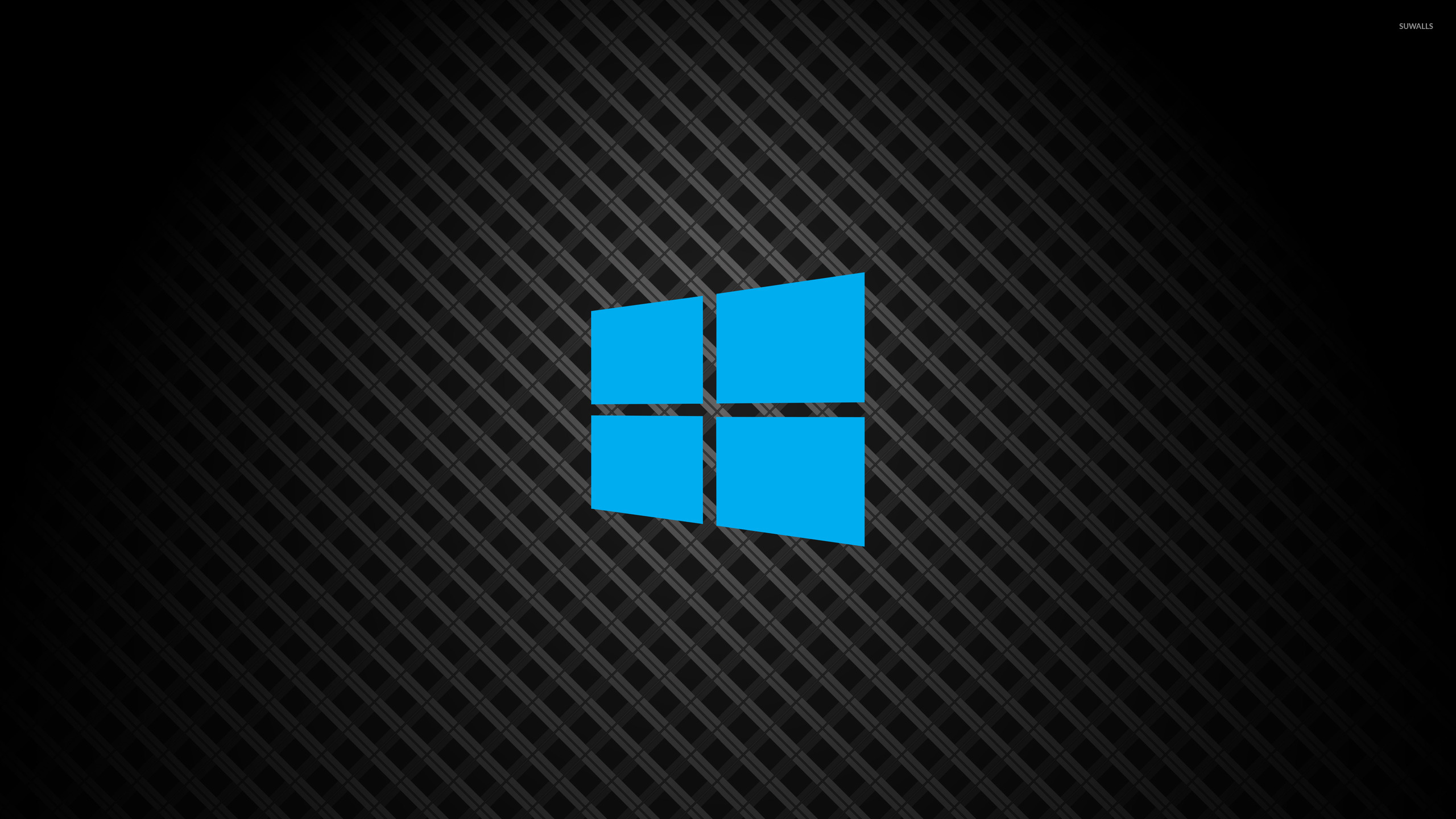 Windows 10 on square pattern simple blue logo wallpaper - Computer ...