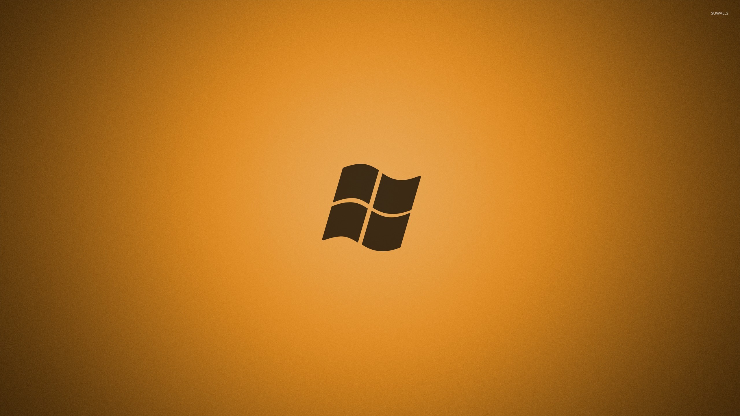 Windows 7 logo on golden background wallpaper - Computer wallpapers - #51081