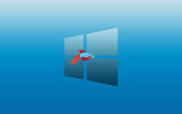 Windows 8 and a fish wallpaper 2560x1600 jpg