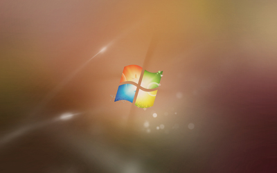 Windows logo on blur Wallpaper