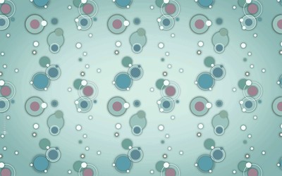 Blue circles and bubbles wallpaper