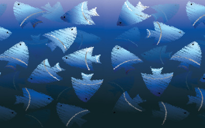 Blue fish wallpaper