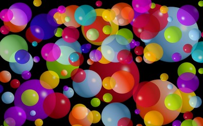 Colorful bubbles wallpaper