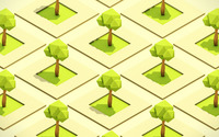 Cubical trees wallpaper 1920x1080 jpg