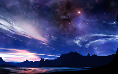 Fantastic night sky wallpaper