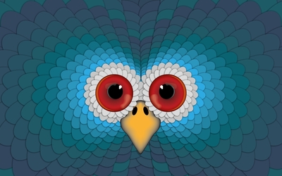 Hypnotic eyes of a turkey Wallpaper
