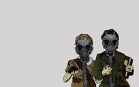 Men with gas masks wallpaper 1920x1080 jpg