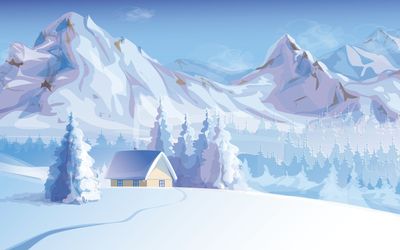 Mountain cabin [3] Wallpaper